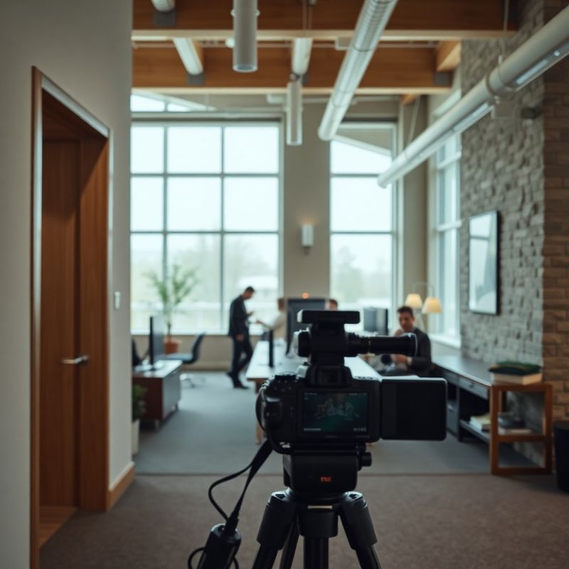 Architectural interior of a Vancouver tech office in cool northern light